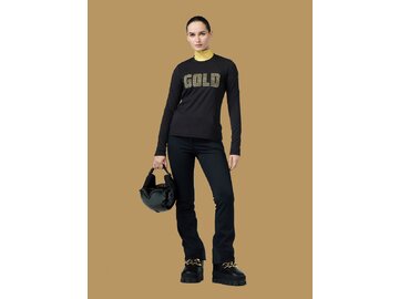 Tričko Goldbergh Aurea Long Sleeve Tee Black
