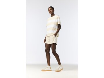 Tričko Goldbergh Lido Short Sleeve Top Champange/White