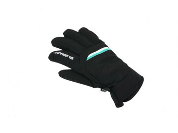Lyžiarske rukavice Blizzard Viva Plose ski gloves black/ white/ turquoise 19/20
