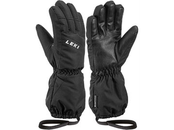 Lyžiarske rukavice Leki Nevio Junior Black 19/20