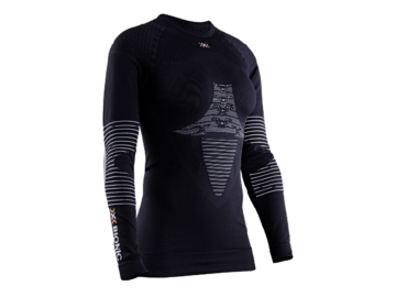 Dámske termo tričko X-Bionic Energizer 4.0 Shirt Round Neck LG SL WMN Opal Black/Arctic White