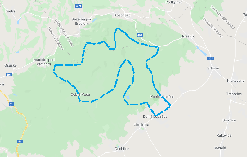 Cykloturistická trasa po hrebeni Malých Karpát
