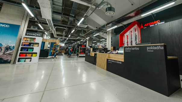 Geschäft Najšport Bratislava