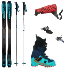 Skialp sety - lyže, pásy, viazanie, lyžiarky, palice