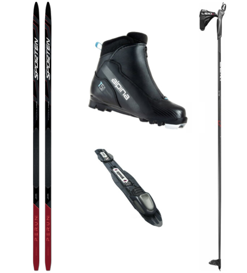 Bežecké sety - lyže, viazanie, topánky, palice