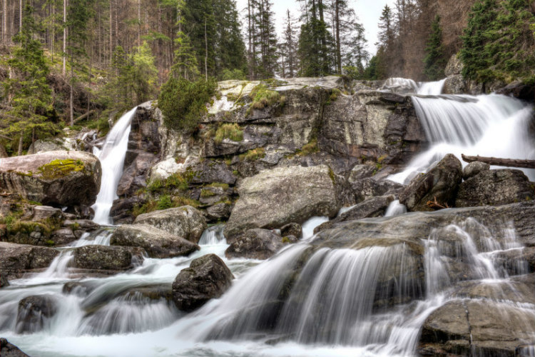 Vodopády studeného potoka - Vysoké Tatry